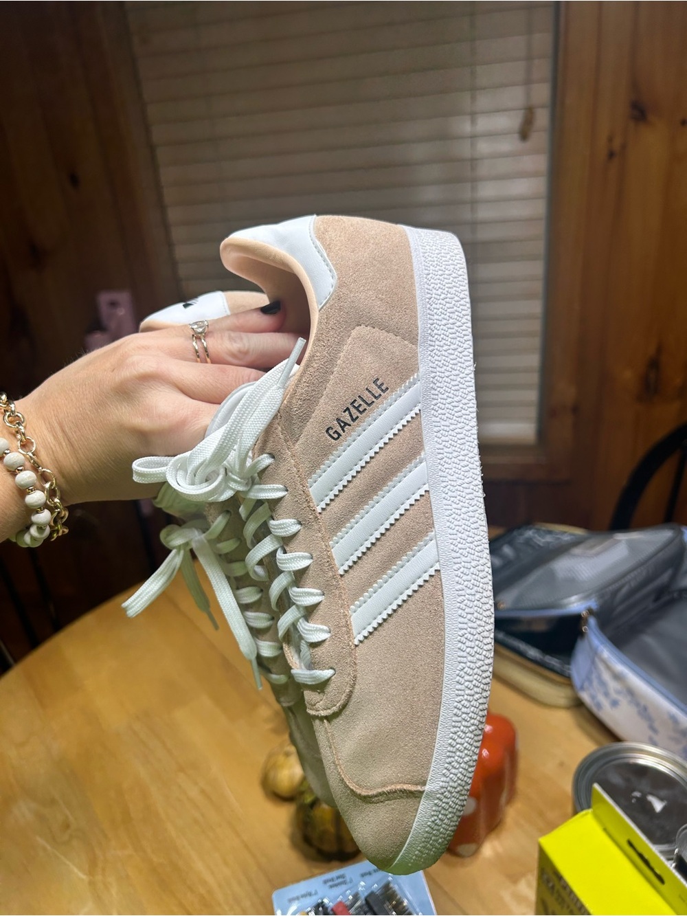 Adidas Gazelle Beige Tan Suede Sneakers Women’s Size 7.5